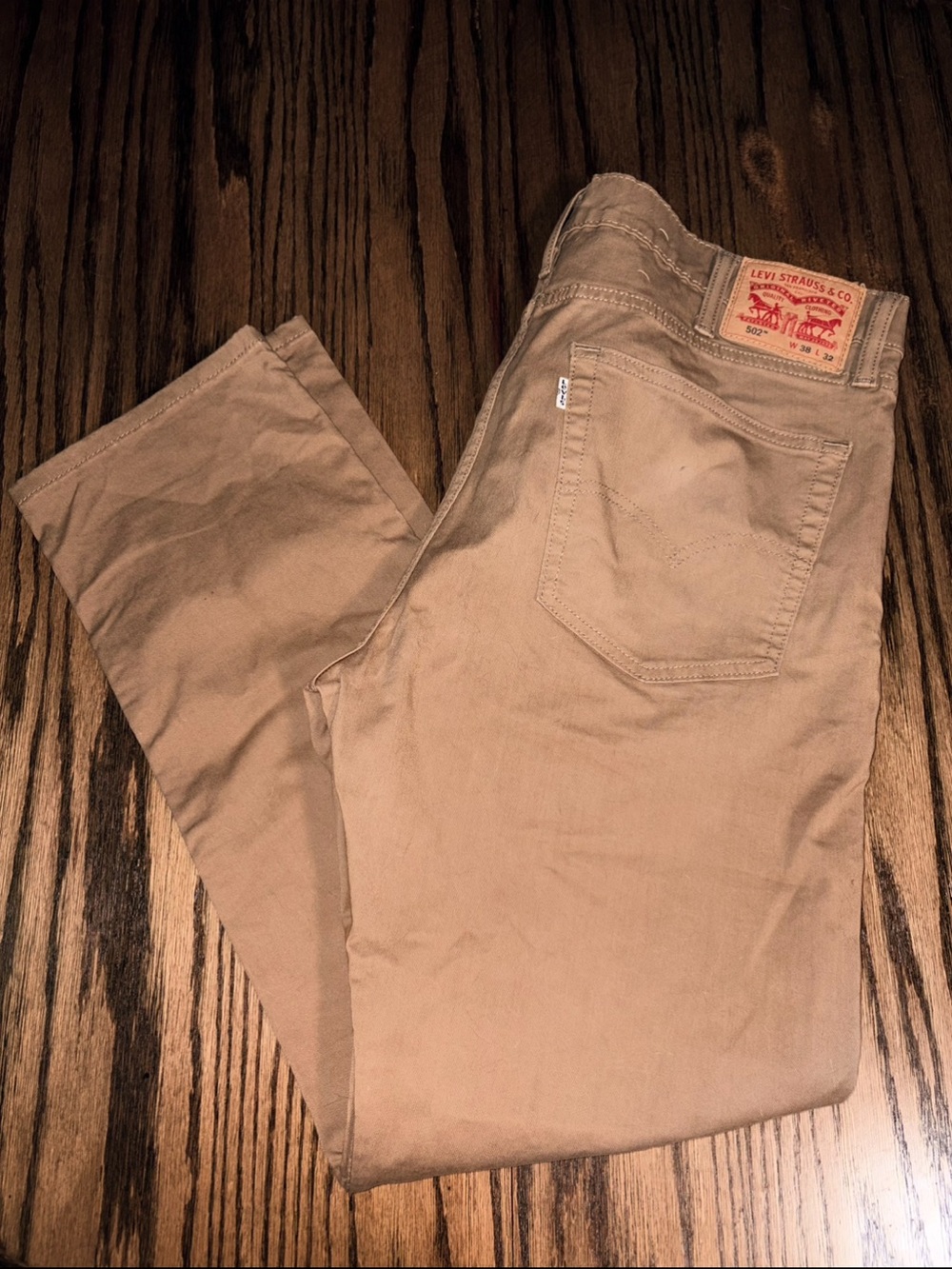 Levi’s 502 Jeans 38x32 warm tone beige denim